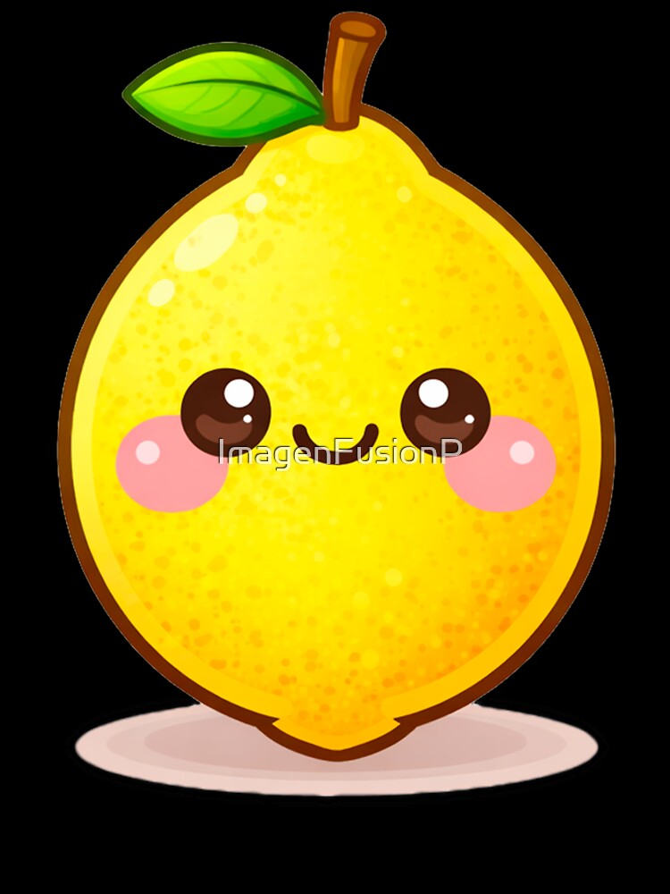 Cute Lemon Kawaii Food Character by ImagenFusionP