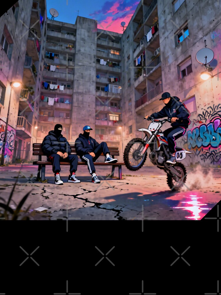 Bloc Life – Street Riders & Urban Scene Illustration by PLUSHIWORLDtm