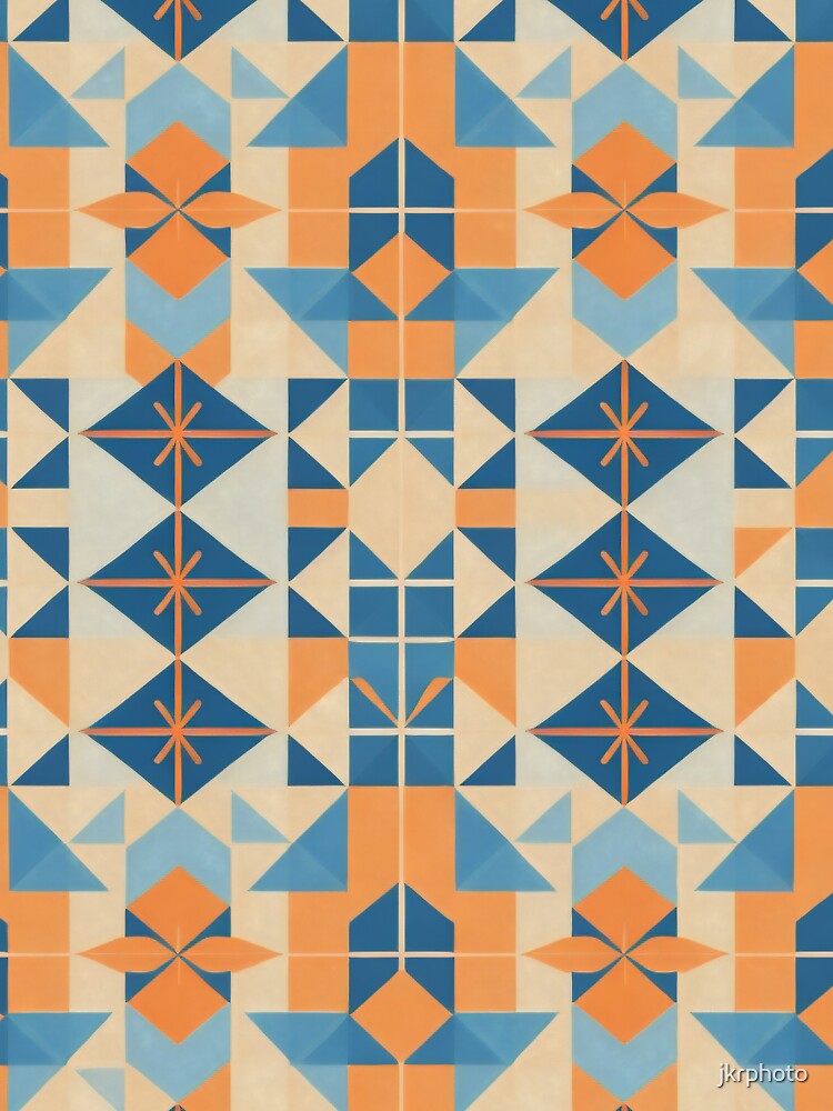 azulejos modern geometric pattern by jkrphoto