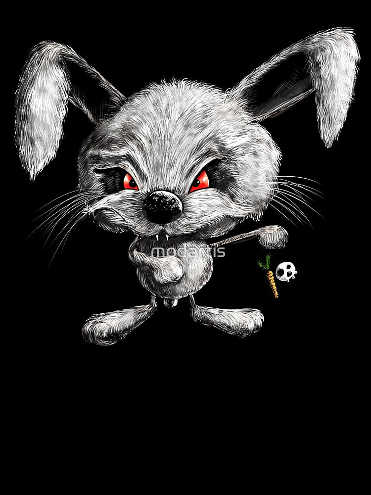 Bad Rabbit Vampire Halloween by modartis