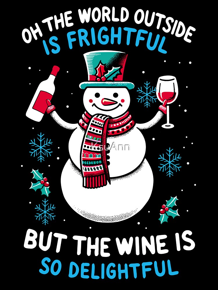 Funny Wine Gifts Men Women Wine Ugly Christmas Wine by KsuAnn