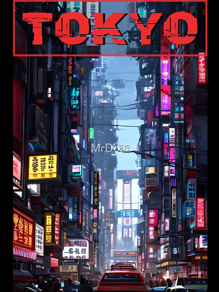 Japanese Street Cyberpunk Tokyo Streetwear by MrDoze
