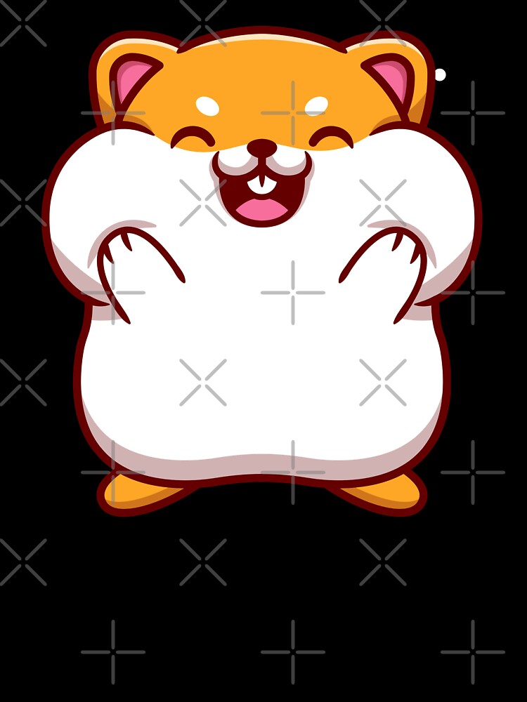 kawaii hamster new classic sticker by anandsiva2703