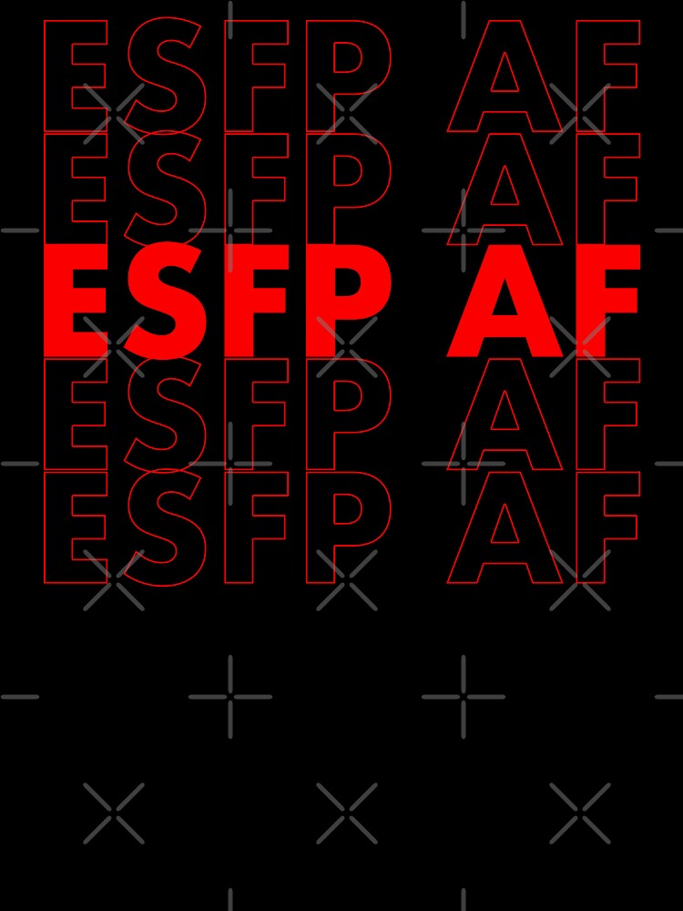 ESFP AF Red Personality MBTI Funny Shirt by FanaticTee
