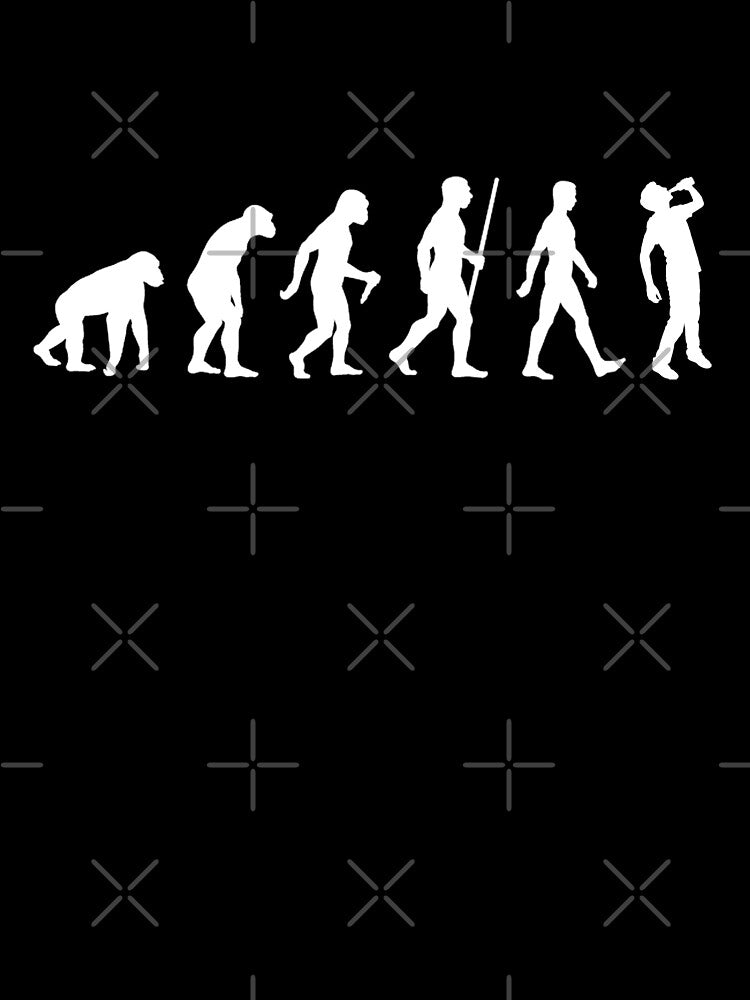 Evolution of man drinking beer by Byfab