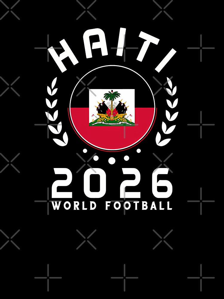 World Cup 2026 Haiti Football Fan Haitian Supporter T-Shirt_84687246 by Alexia Faye