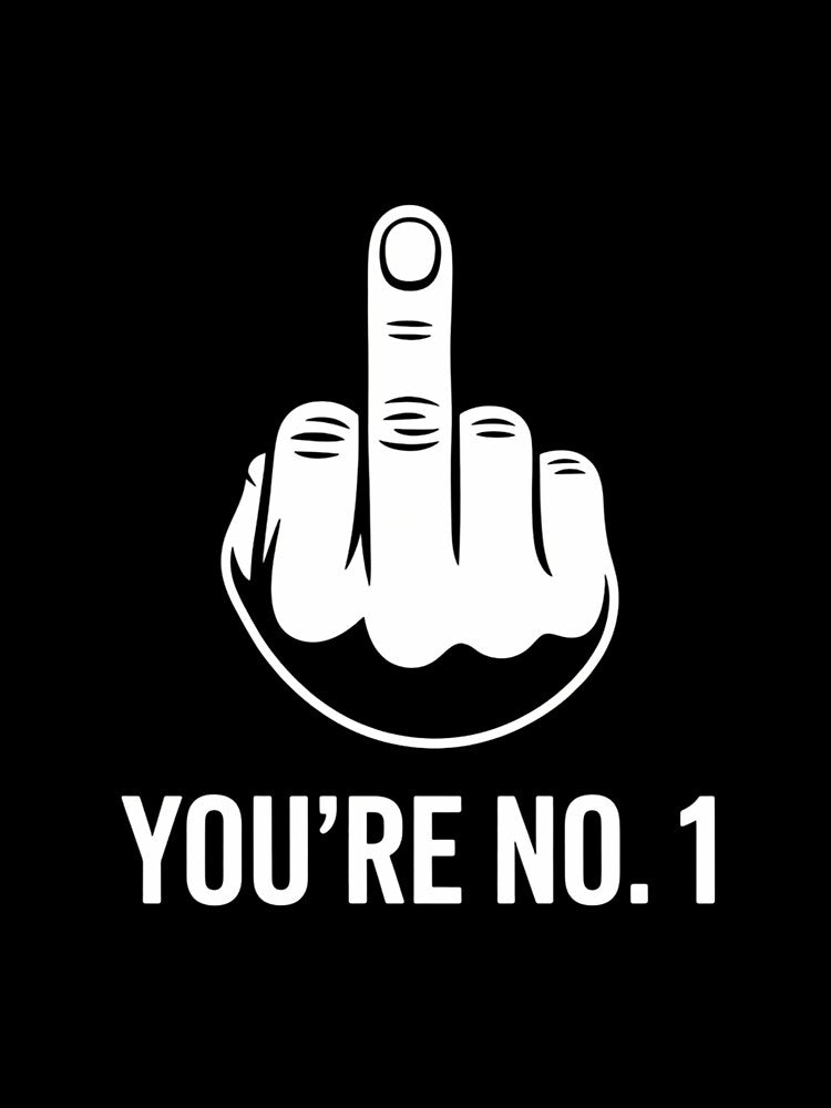 Middle Finger Sarcastic Joke by bloodhumph