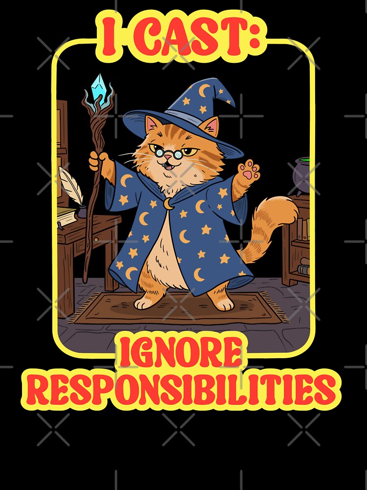 Lazy Wizard Cat by Milasneeze
