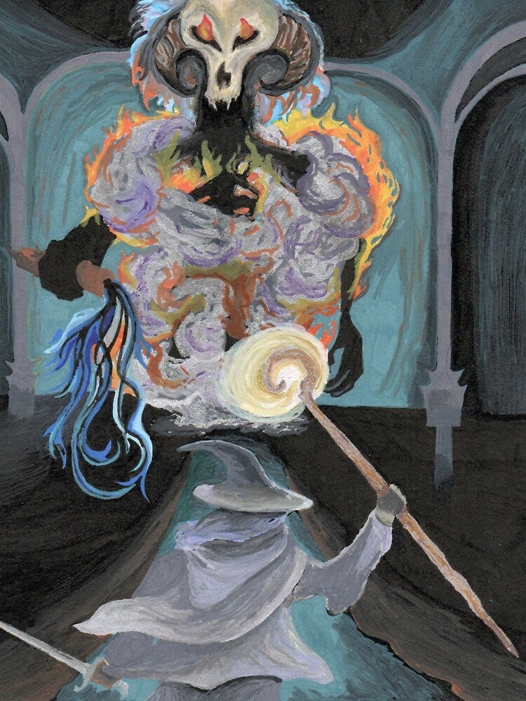 Gandalf against Durin's Bane by SimsFairyTales