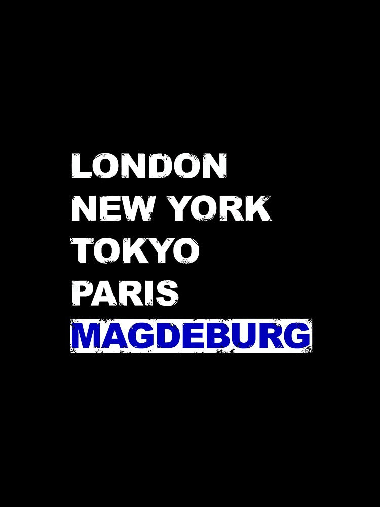 Magdeburg City Football Fan New York London Tokyo Paris City Premium by MollyLYork