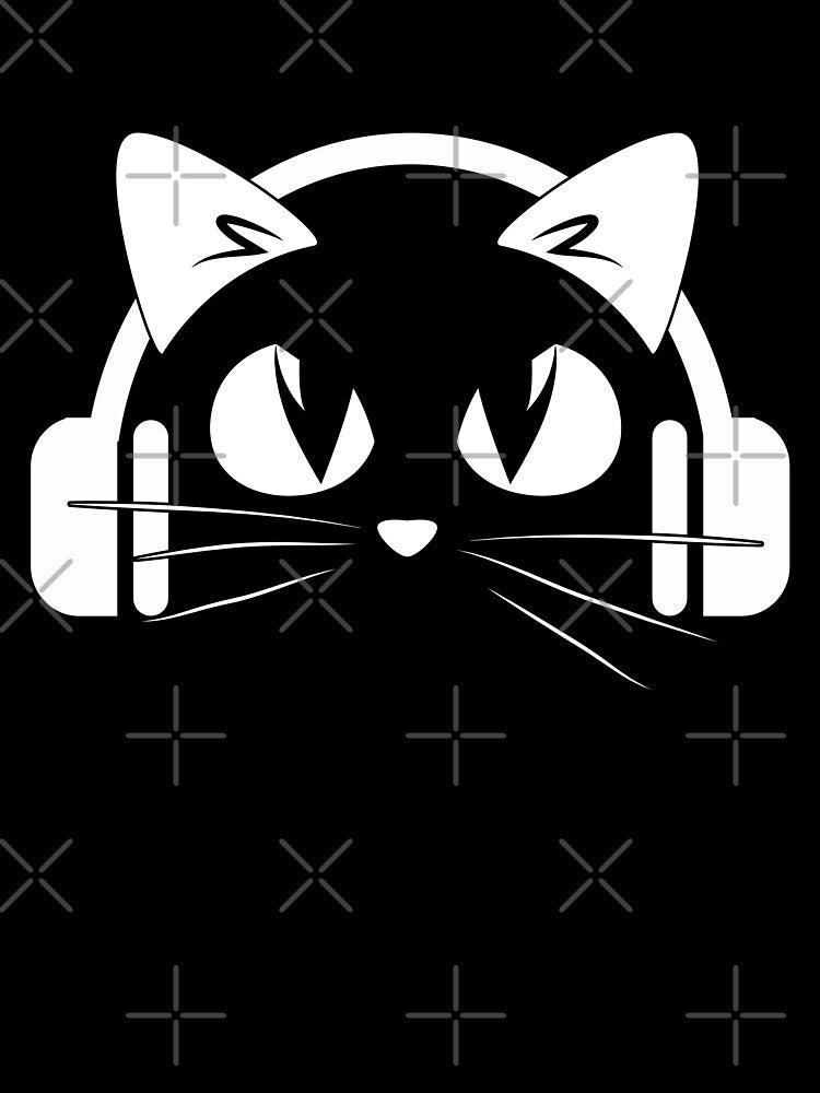 Music Lover Cat Headphones by Yernarb