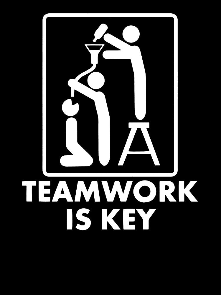Beer Drinking - Teamwork Is Key by clickmostro