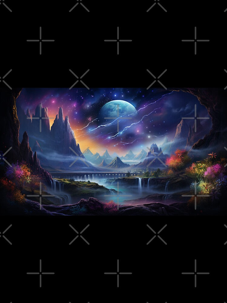 Fantasy Landscape - Electric Sky by Fantasy Masterpiece