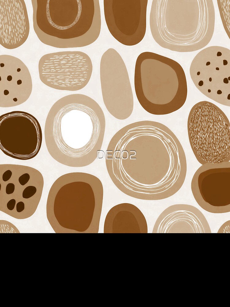 Boho Earth Tones And Caramel Hues Abstract Designs by DEC02