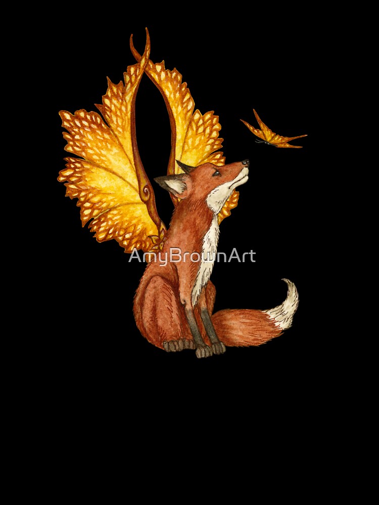 Curious Fox Fairy by AmyBrownArt