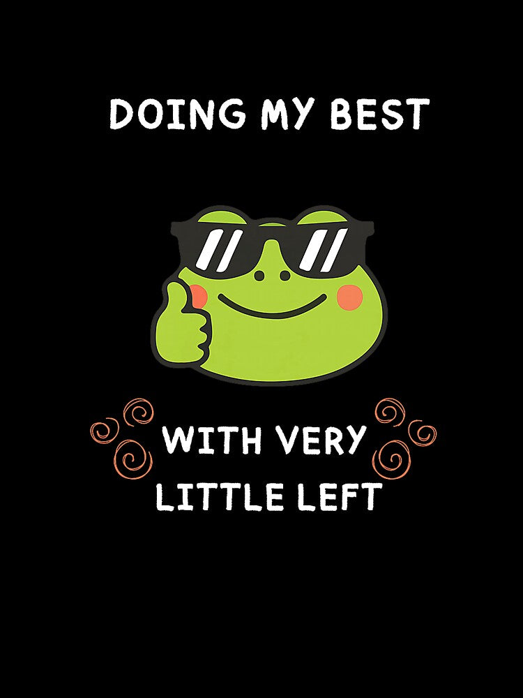 Doing My Best with Very Little Left Emotionally Tired Premium Tri-Blend T-Shirt by KTY-NUSS