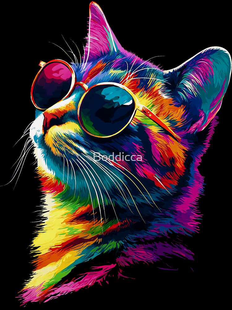 Cool Cat with Sunglasses by Boddicca