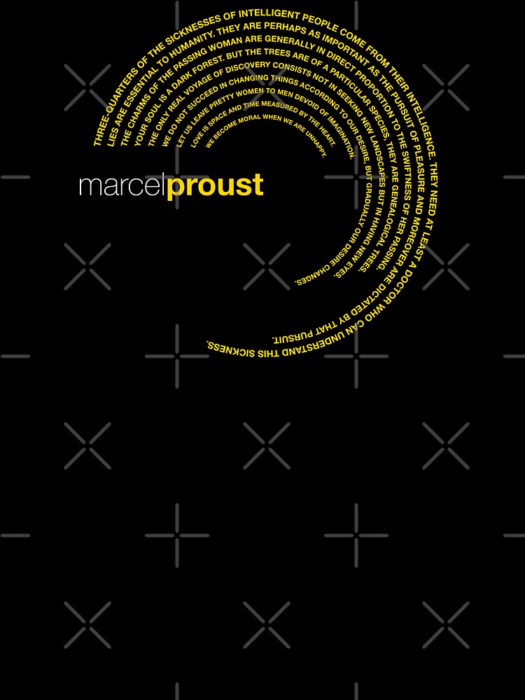 Marcel Proust famous quotes poster [gold] by CMYKStudio