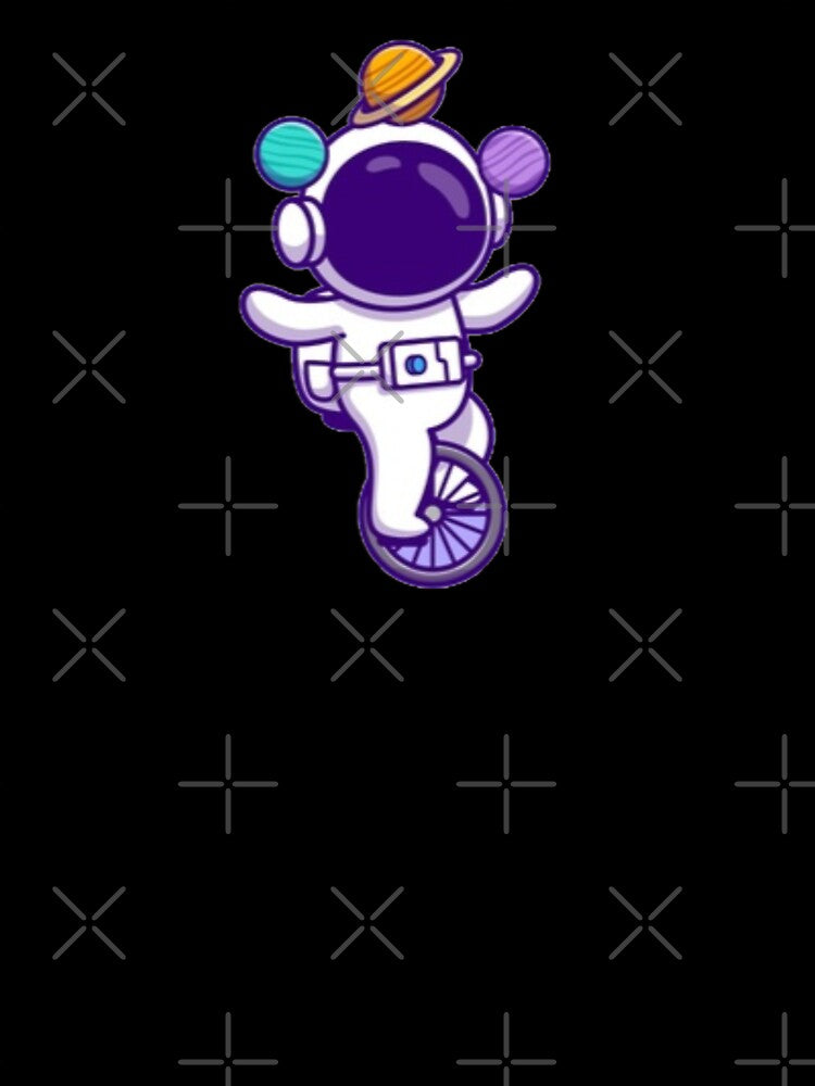 Astronaut Juggles Planets On A Unicycle by ZghoulStore