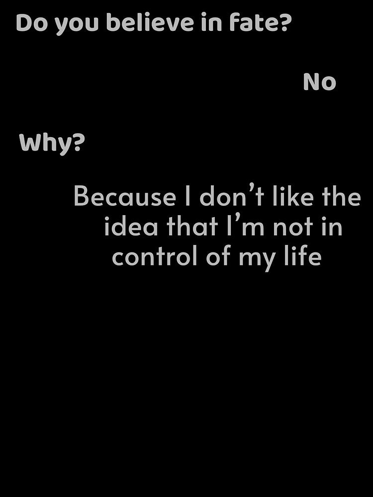 Do You Believe in Fate? Dark Humor by apex.vibe