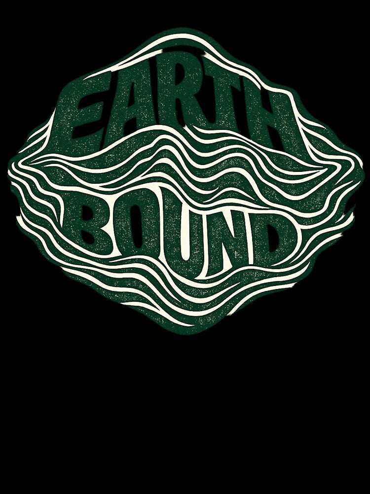 Earth Bound Topographic Typography Tee by PhylonBoxx