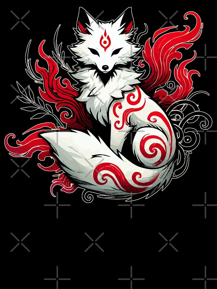 Japanese Fox Spirit Mythology Anime by TomFrontierArt