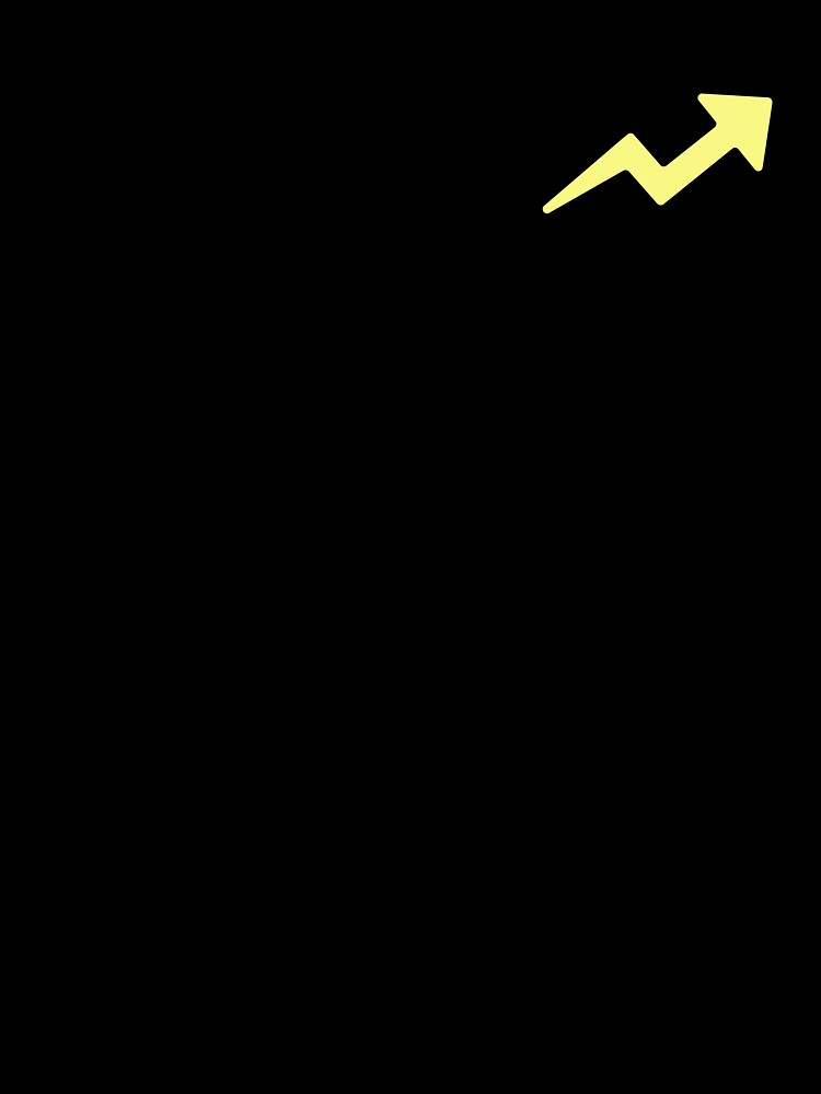TRENDING UP ARROW (LIGHT YELLOW) by Top10Designs
