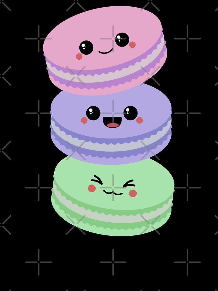 Kawaii Macaron Stack by sasyall
