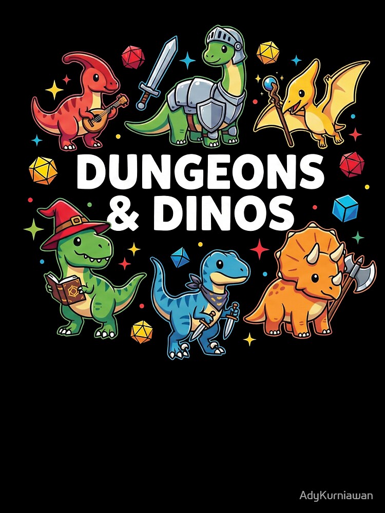 Dungeons and Dinos Cute Fantasy RPG Dinosaur by AdyKurniawan