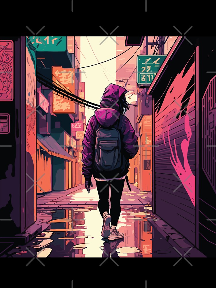 Japanese Street Cyberpunk Tokyo Streetwear by vectrus