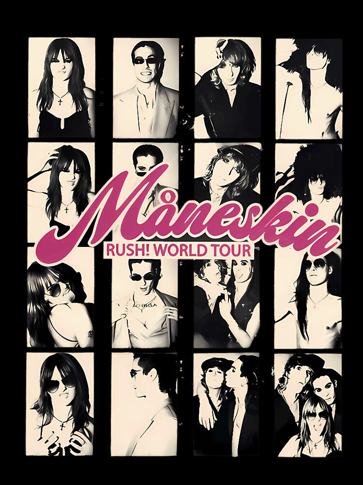 Maneskin Comic Art Band Poster by lspraybrick