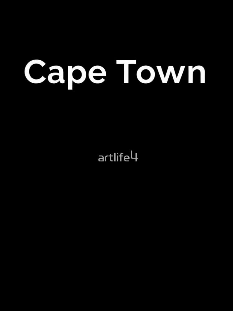 Cape Town Modern Minimalist Bold Typography Art by artlife4