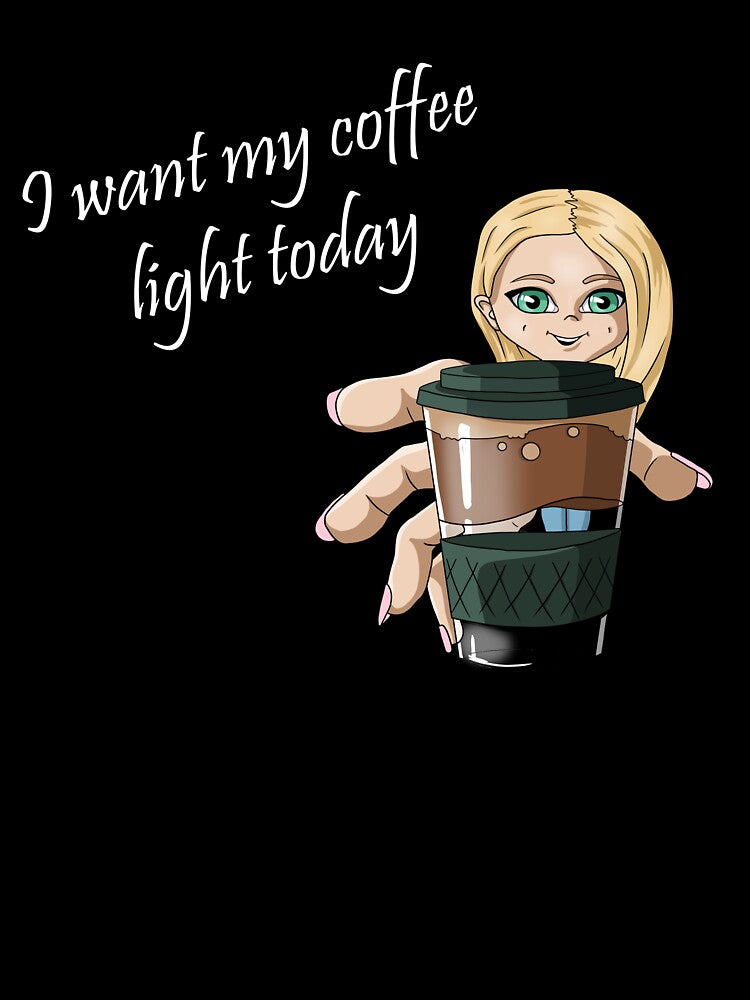 I want my coffee light today by Adzaart
