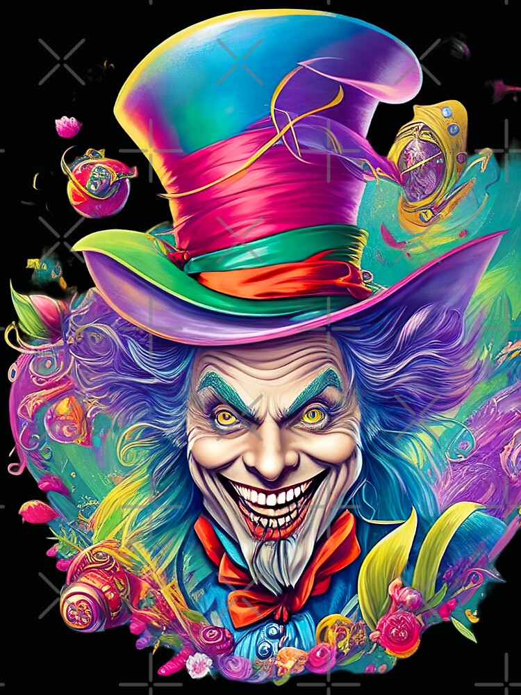 Mad Hatter T shirt, T shirt, Dark Art T shirt, by LLdreams