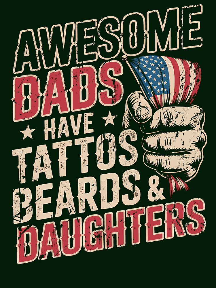 awesome dads have tattos beards & daughters by LiviuGligoros