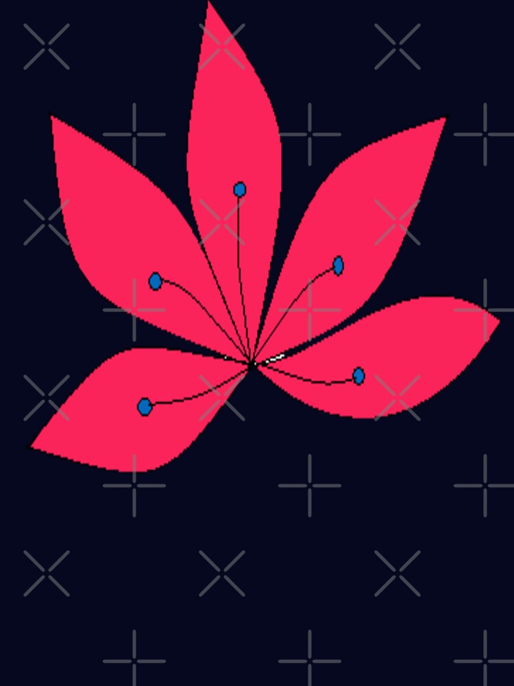 Beautiful red flower pattern by Darkies-store