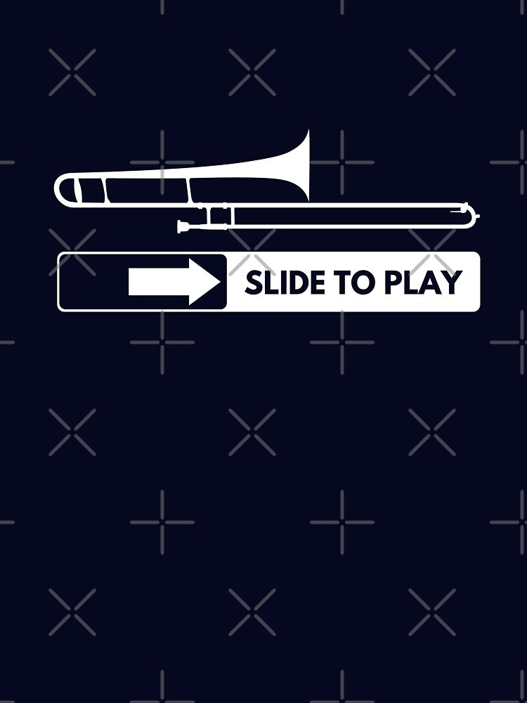 Funny Trombone Gift Jazz Music Slide to play Marching Band Shirt Kids Trombone by CCey