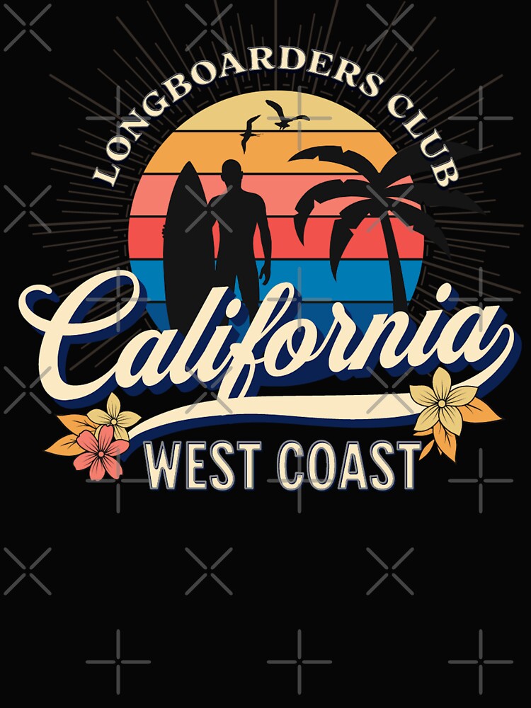 Longboarders Club Vintage Surfing by CattlettArt