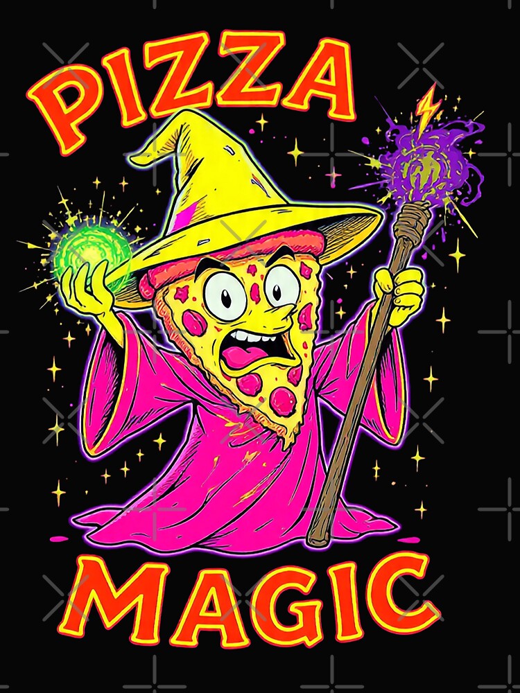 Pizza Magic Wizard Slice Funny Pizza Lover Gift by PixelQ