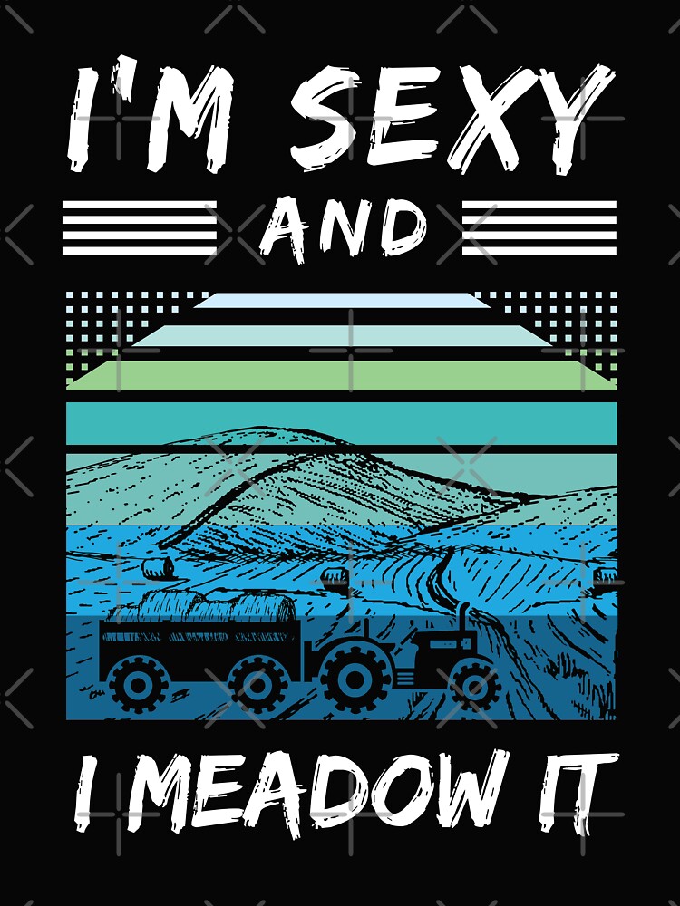 Vintage Farm Haystack Hay Retro Tractor Meadow Farmland Pasture Sexy Farmer by TheAplus