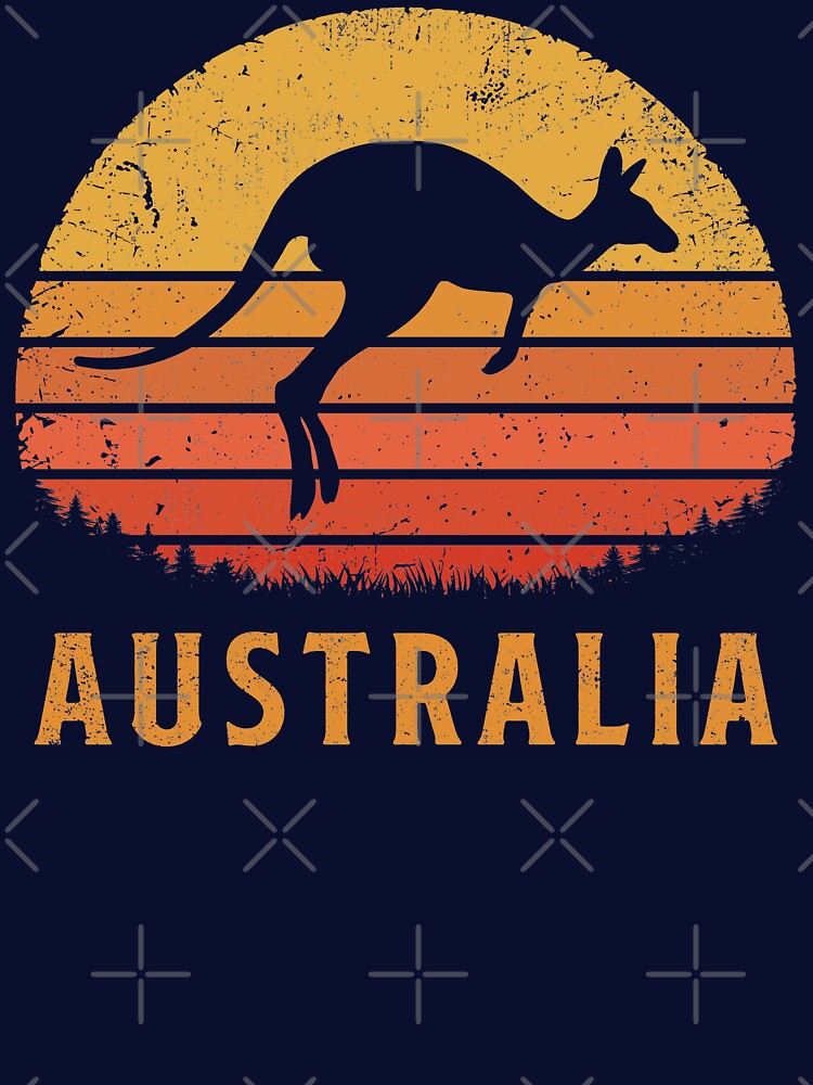 Australia Retro Kangaroo by TigerTom Design