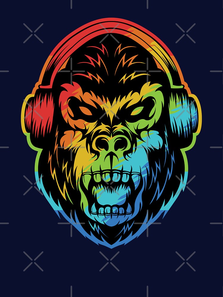 Cool Gorilla Head by Prince - Bestseller ★★★★★
