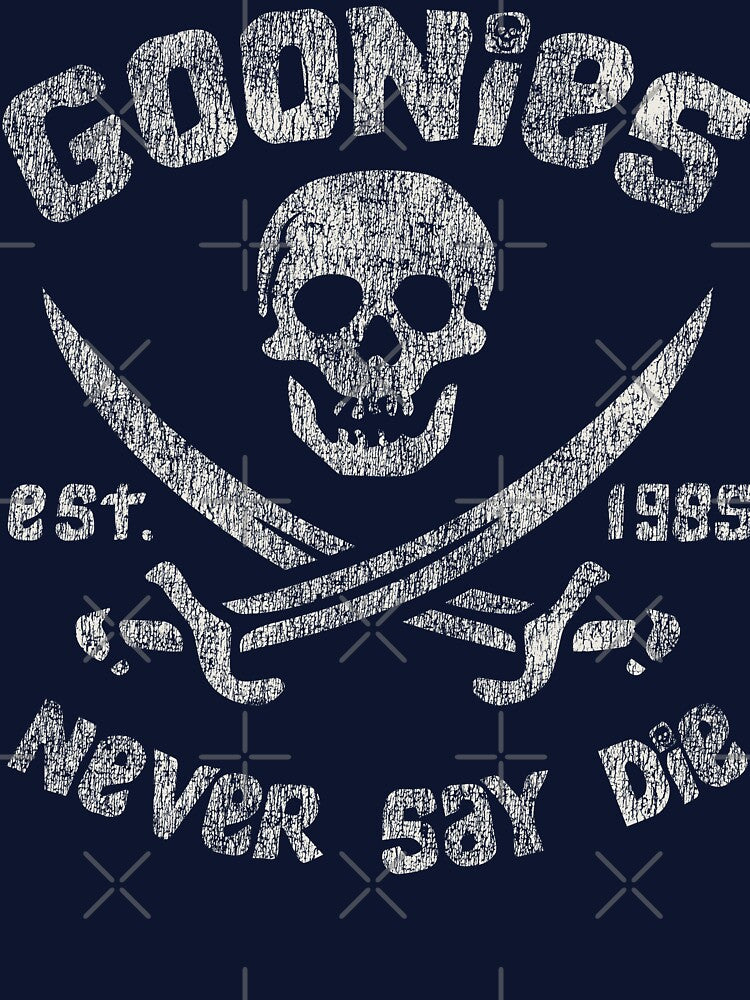The Goonies Never Say Die Worn Out by Alema Art