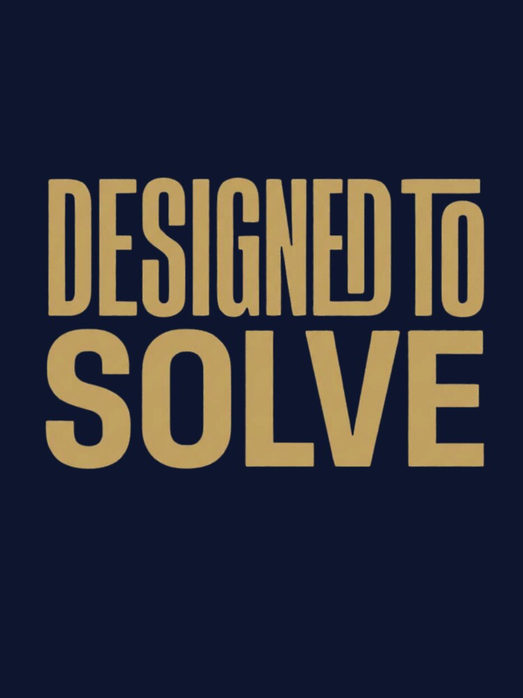 Designed To Solve | Premium Engineering Typography Shirt by Amr Darwish Graphic designer