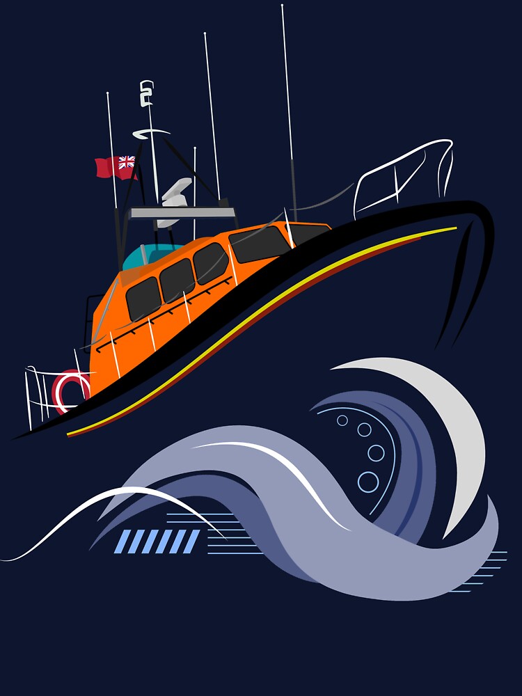 RNLI Lifeboat In Rough Seas by Ben Nolan
