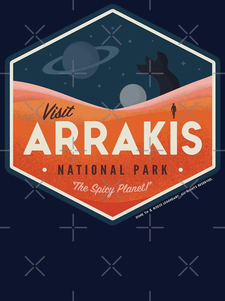 Visit Arrakis – The Spicy Planet! – Vintage National Park Travel badge by thedesigngarden
