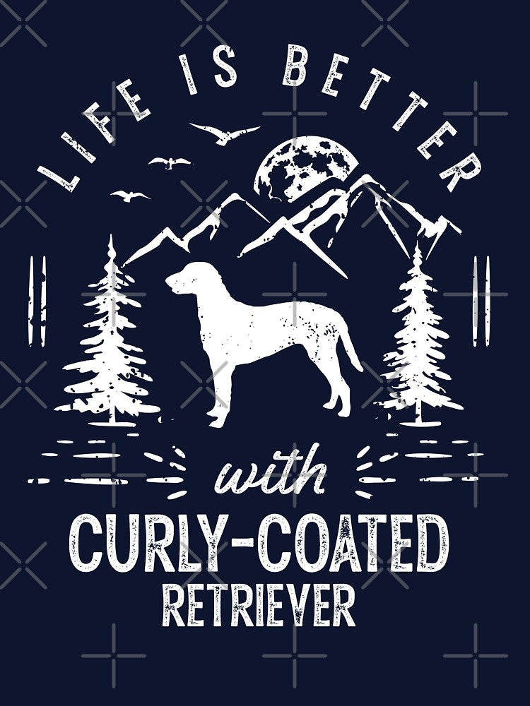 Life is Better With Curly-Coated Retriever Dog by rafaeltto