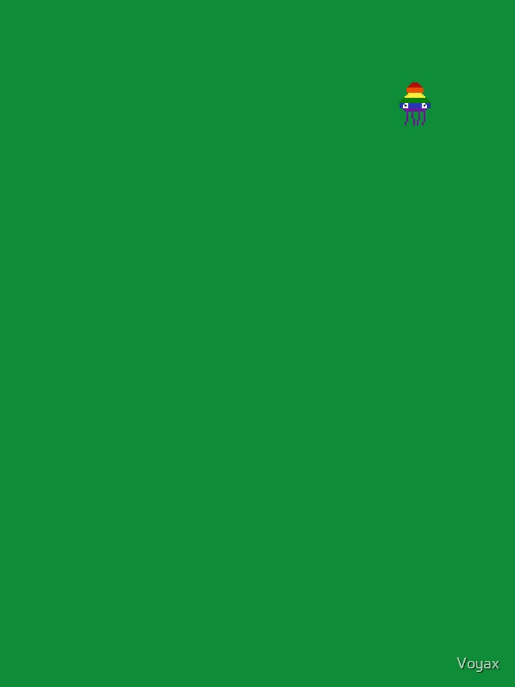 Rainbow Squid LGBT Pixel Art by Voyax