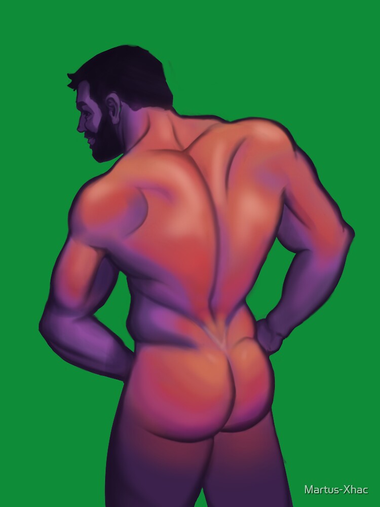 bearded daddy and his ass by Martus-Xhac