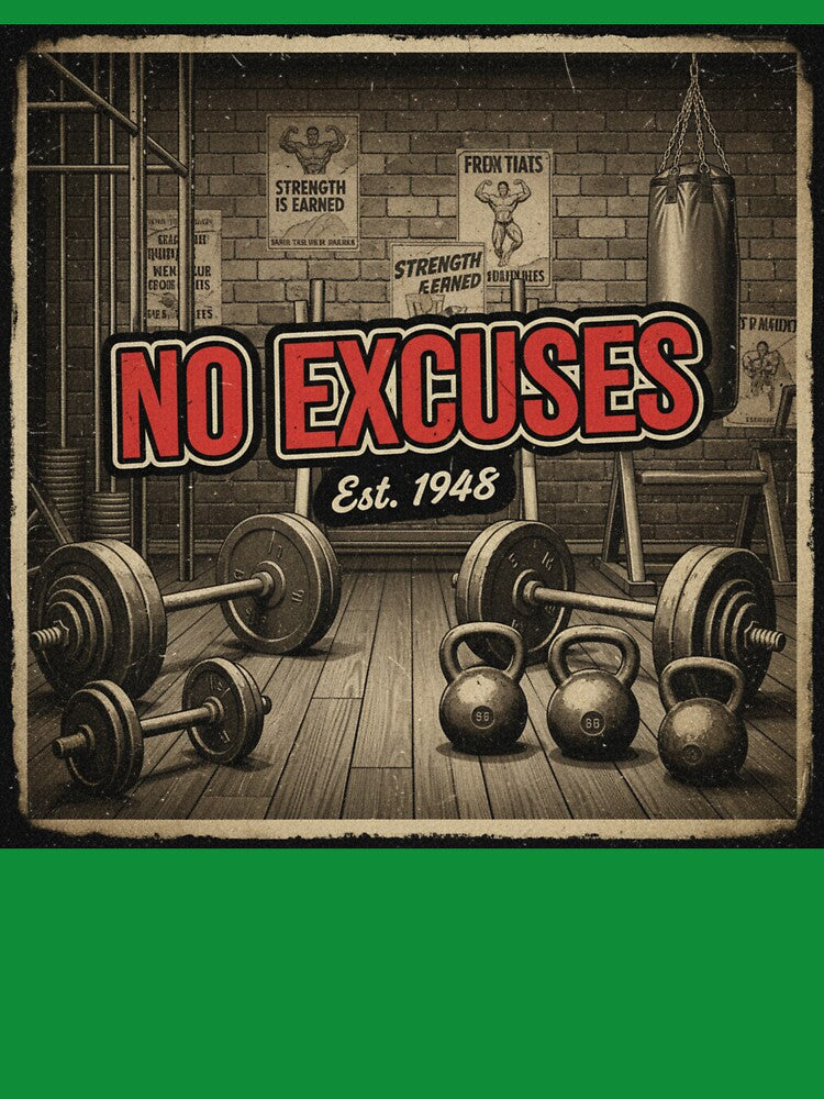 No Excuses. Vintage gym. by MaciejErdon